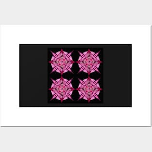 Pink repeat mandala Posters and Art